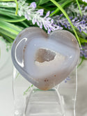 Druzy Agate Heart