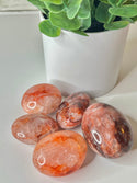 Fire Quartz Palmstone
